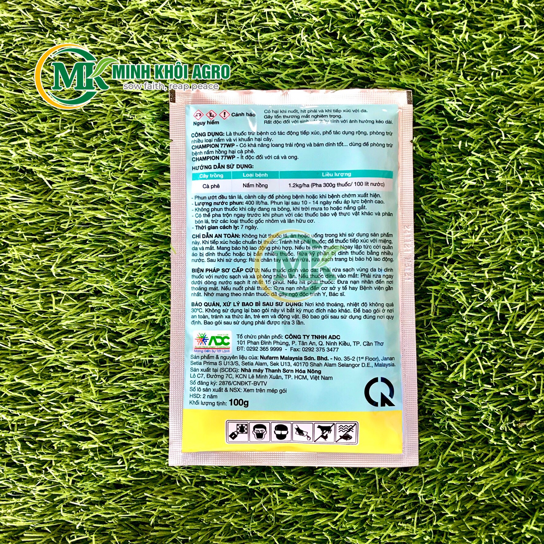 Thuốc trừ bệnh Champion 77WP - Gói 100g